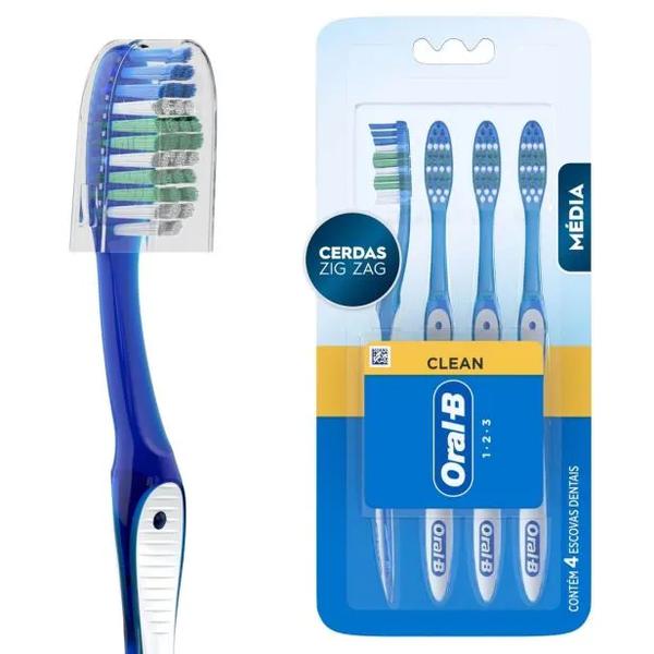 Escova Dental C/1un Clean 123 Oral b