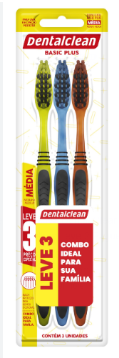 Escova Dentalclean Basic Plus L3 Comb Familia