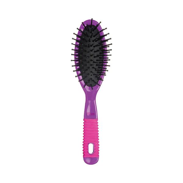 ESCOVA CAB RICCA OVAL PEQUENA PINK/ROXO 2412