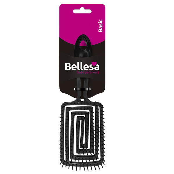 ESCOVA CABELO BELLESA SUPER FLEX QUADRADA UN