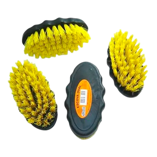 ESCOVA PLASTICO CRISTAL OVAL