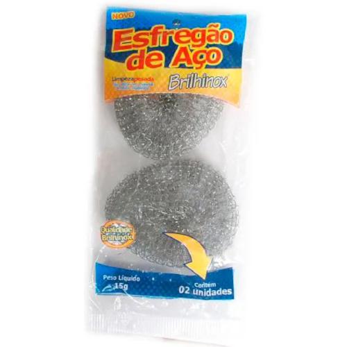ESPONJA ACO BRILHINOX 15G ESFRE C/2