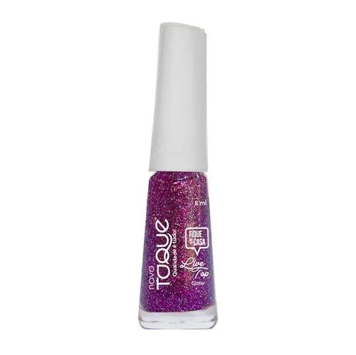 ESMALTE NOVO TOQUE 8ML LIV TOP GLITTER