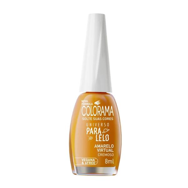 ESMALTE COLORAMA UNIV PARALELO 8ML AMARELO VIRTUAL