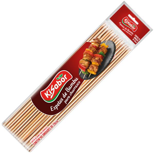 ESPETO P/CHURRASCO KISPETO 28CM C/4