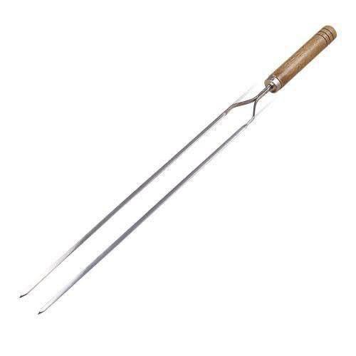ESPETO TAUMER DUPLO CROMADO CABO MAD.85CM REF 2085