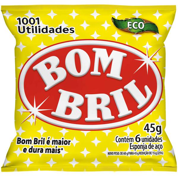 Esponja Aco Bombril c/ 6un