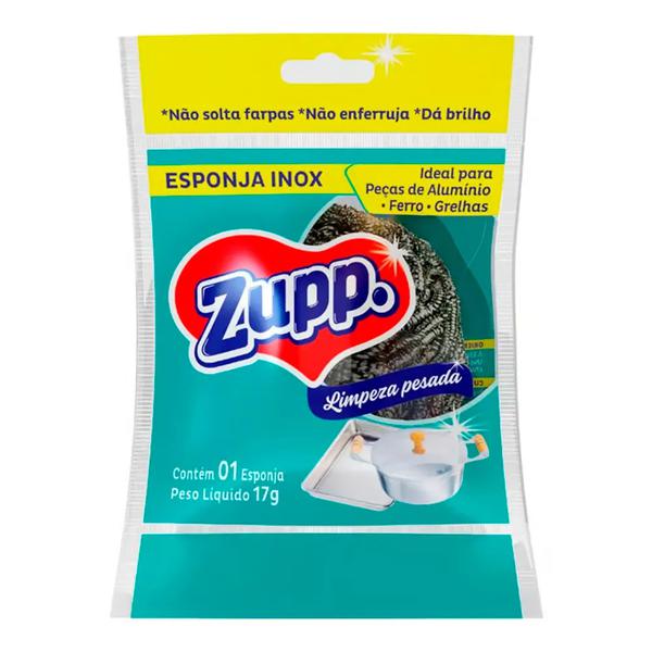 ESPONJA DE ACO ZUPP INOX 17G