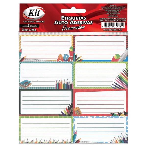 ETIQUETA DECOR KIT C/8
