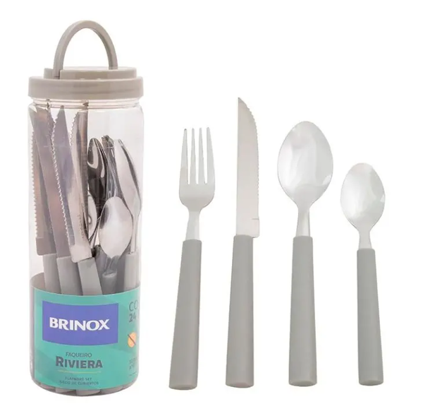 Faqueiro Riviera 24peças Brinox
