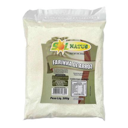 FARINHA ARROZ SOLNATUS 500GR