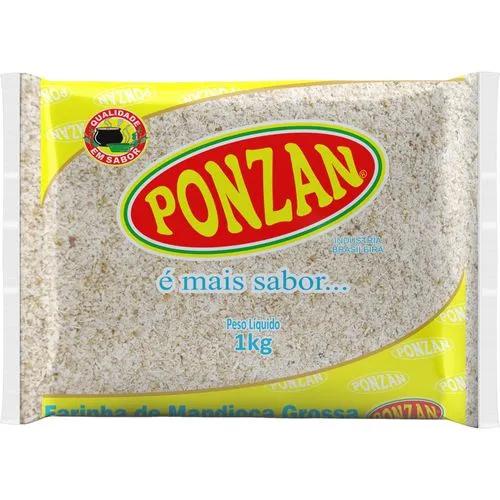 FARINHA DE MANDIOCA CRUA GROSSA PONZAN 1Kg