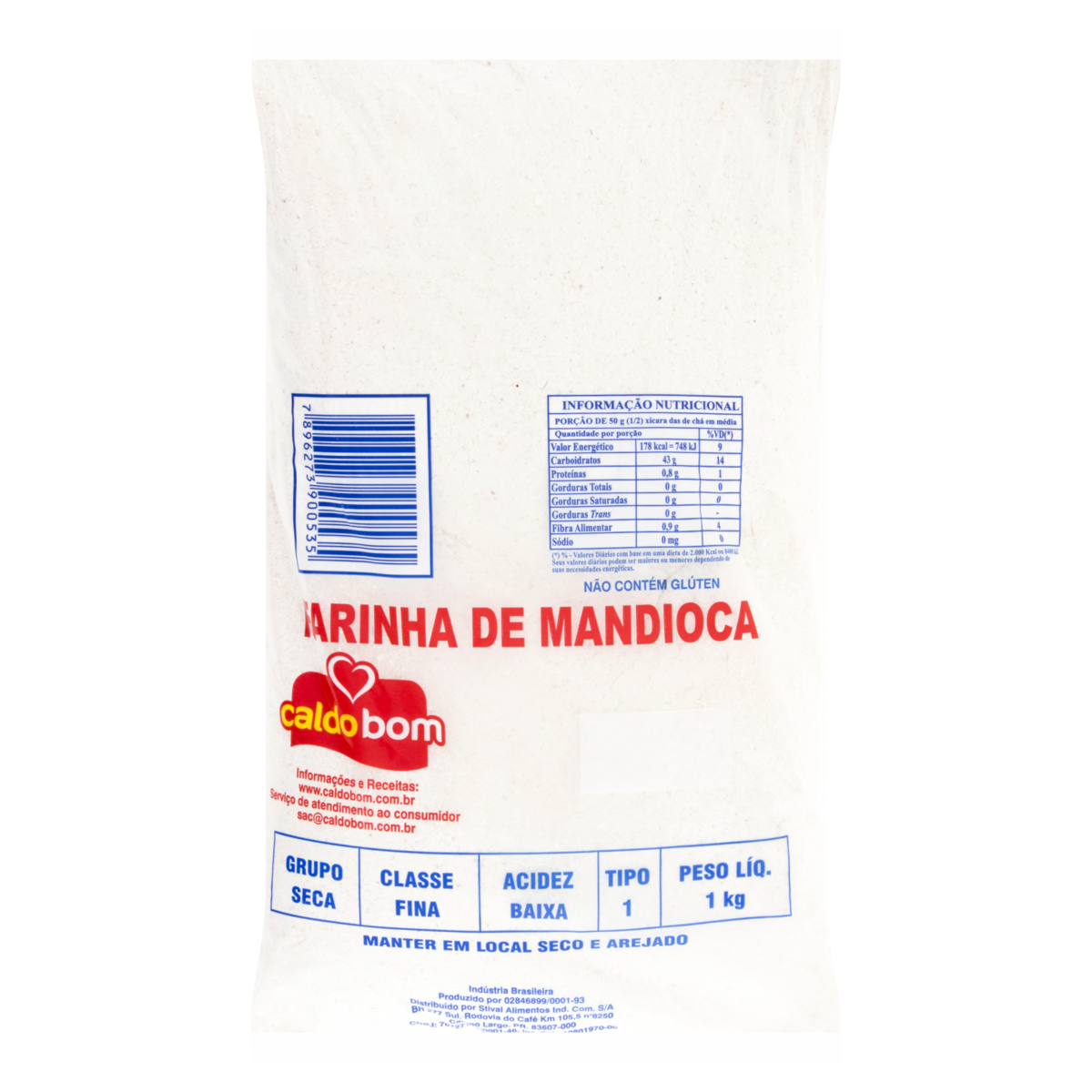 Farinha de Mandioca Caldo Bom Amarrada 1Kg