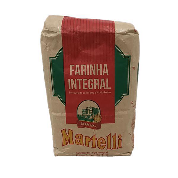 FARINHA TRIGO MARTELLI INTEGRAL 1KG