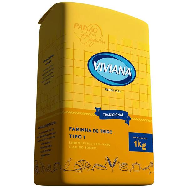 FARINHA TRIGO VIVIANA TRAD 1KG