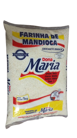 FARINHA MAND DONA MARIA 1KG GROSSA CROCANTE