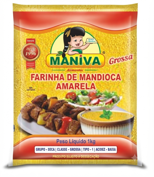 FARINHA AMARELA MANIVA 1KG GROSSA