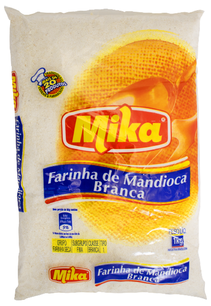 FARINHA MANDIOCA MIKA 1KG BRANCA