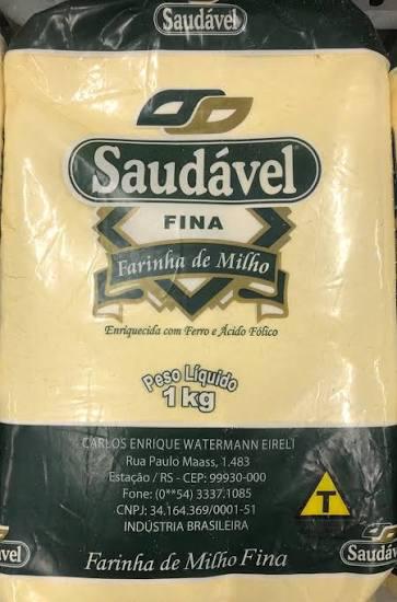 FARINHA MILHO FINA SAUDAVEL 1KG