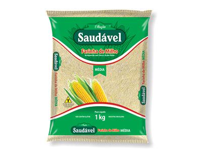 FARINHA MILHO MEDIA SAUDAVEL 1KG