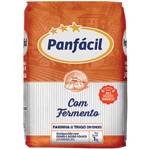 FARINHA TRIGO PANFACIL C/FERMENTO 1KG