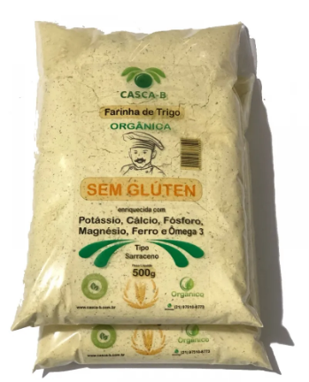 FARINHA TRIGO CASCA B ORGANICA 500G