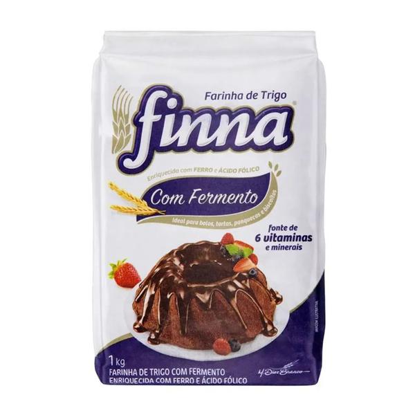 FARINHA DE TRIGO FINNA C/FERMENTO 1KG