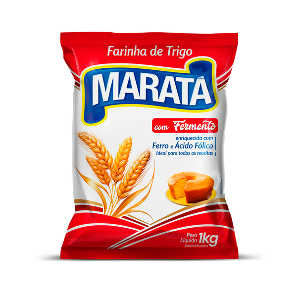 FARINHA TRIGO MARATA C/FERMENTO 10X1KG