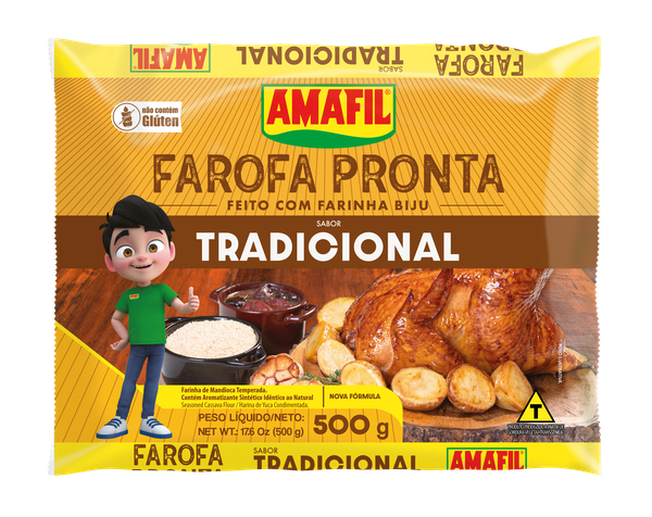 Farofa Mandioca Amafil Tradicional 500G
