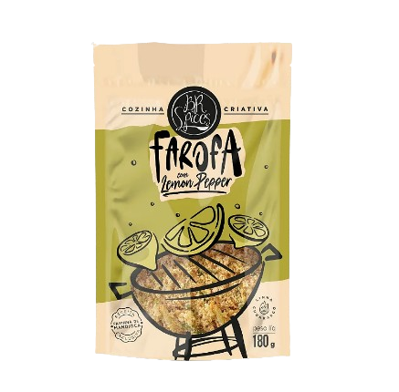 Farofa Pta 180g C/Lemon Pepper Br Spices