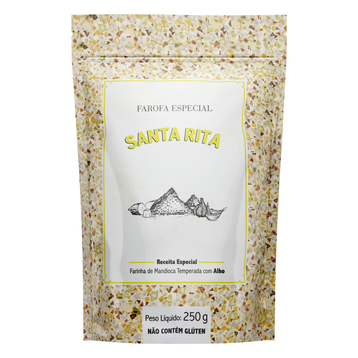 FAROFA SANTA RITA ALHO         250G