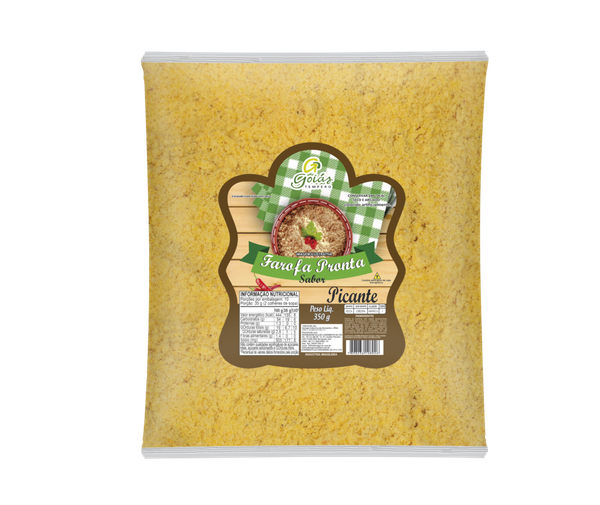 FAROFA TEMPERADA GOIAS SABOR PICANTE 350G