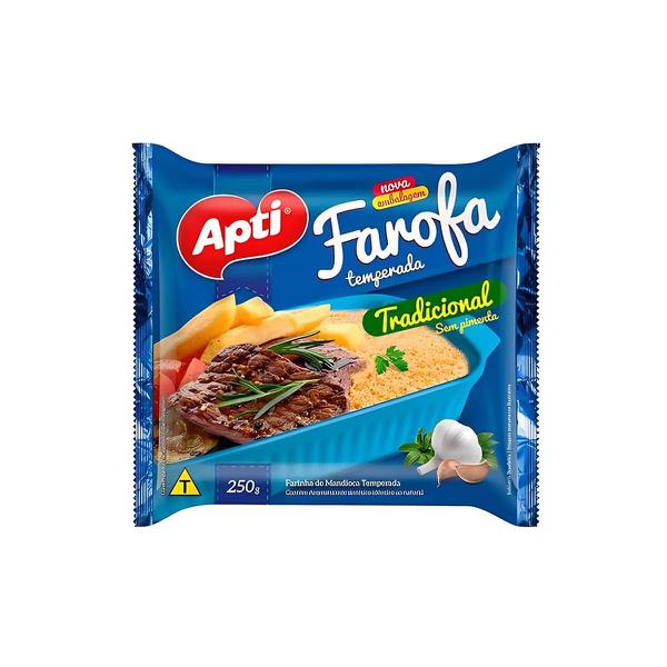 FAROFA APTI TEMPERADA 250G CROC/CHIMICHU