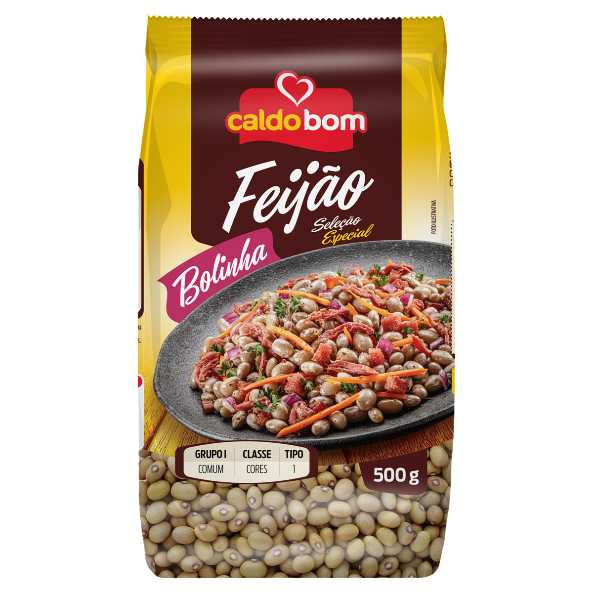 FEIJAO BOLINHA CALDOBOM 500GR