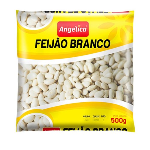 FEIJAO BRANCO ANGELICA 500G UNIDADE
