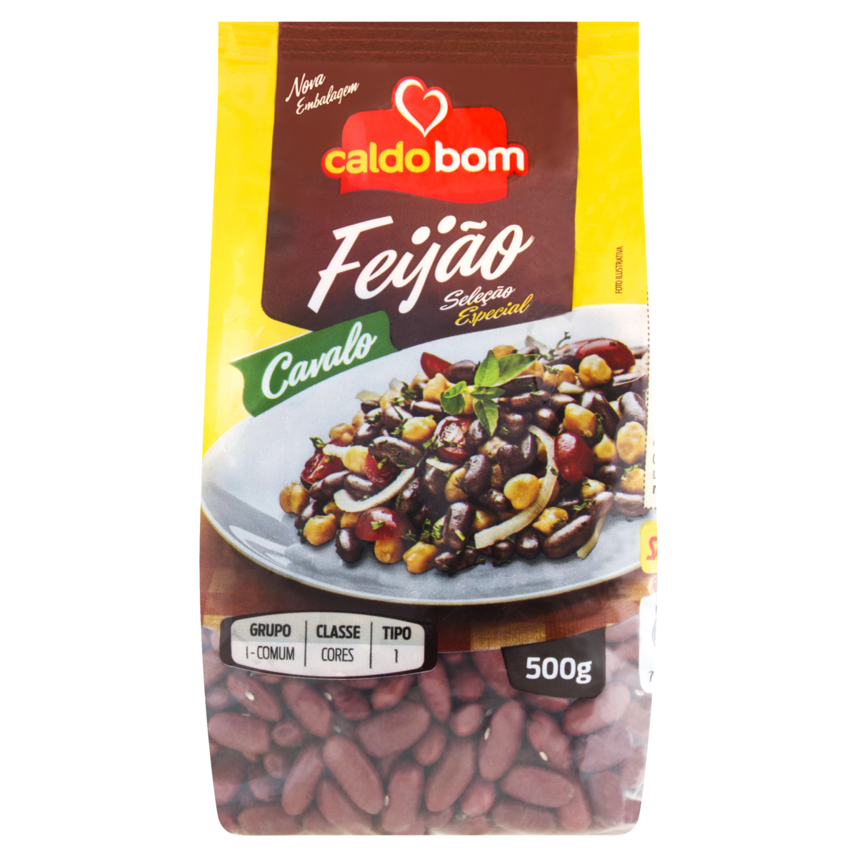 FEIJAO CAVALO CALDO BOM 500G