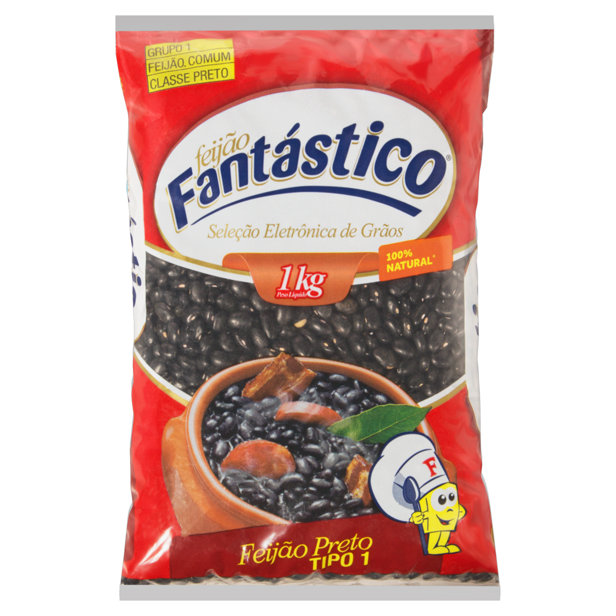 FEIJAO PRETO FANTASTICO 1KG