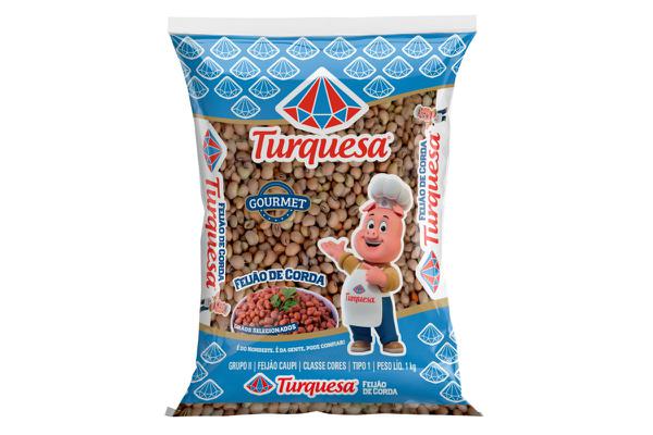 FEIJAO DE CORDA TURQUESA 500G 