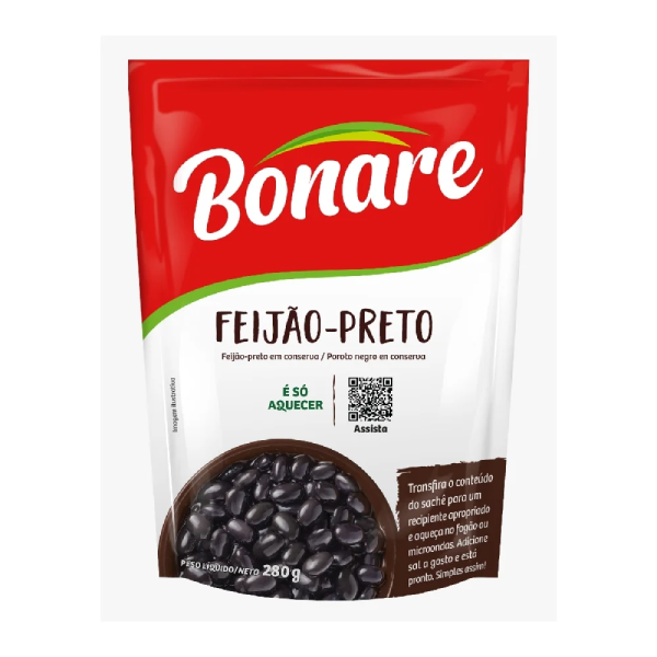 FEIJAO PRONTO PRETO BONARE 280G