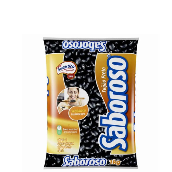 Feijao Preto Saboroso 1Kg