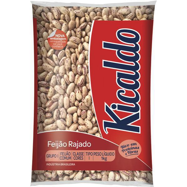 FEIJAO KICALDO RAJADO TIPO 1 1KG