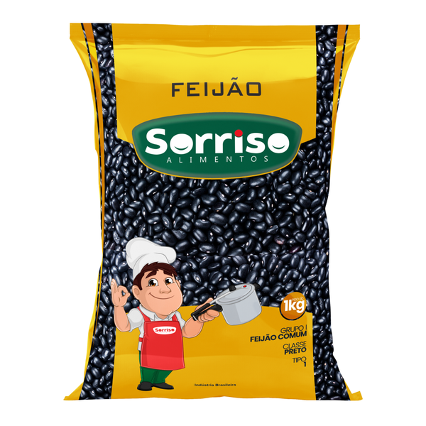 FEIJAO PRETO SORRISO 1KG