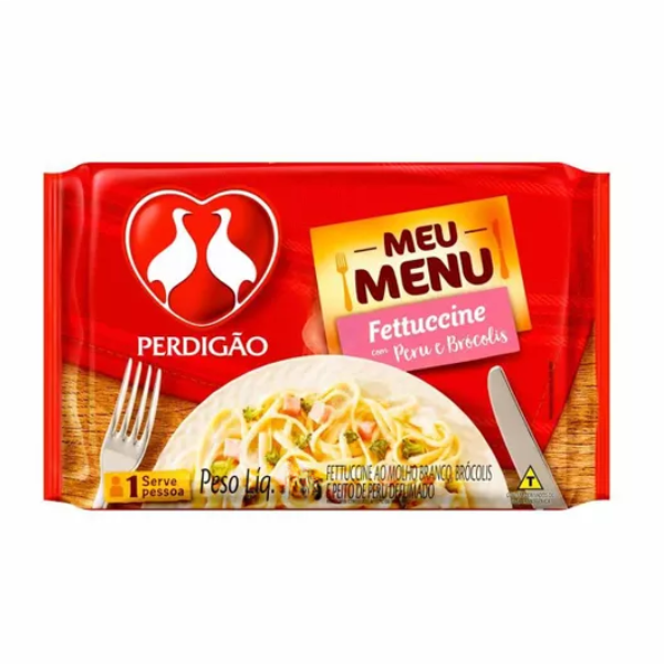 FETTUCINE PERDIGÃO 300G C/MOLHO BRANCO