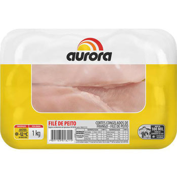 FILE DE PEITO DE FRANGO AURORA CONGELADO