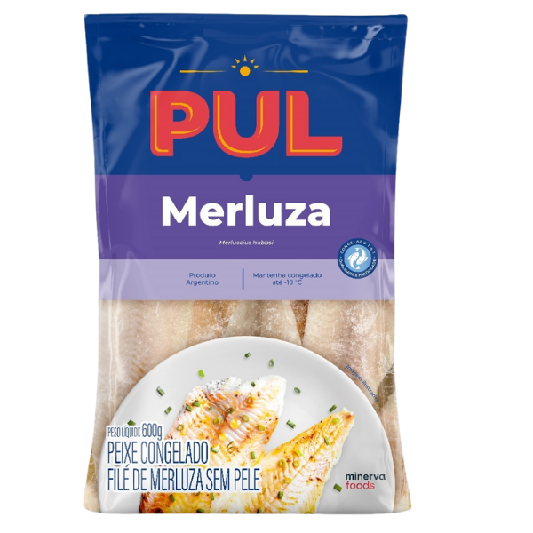 FILE DE MERLUZA S/PELE PUL 600G