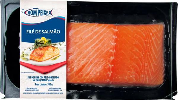 FILE SALMAO BOM PEIXE 300GR C/PELE IMPORT