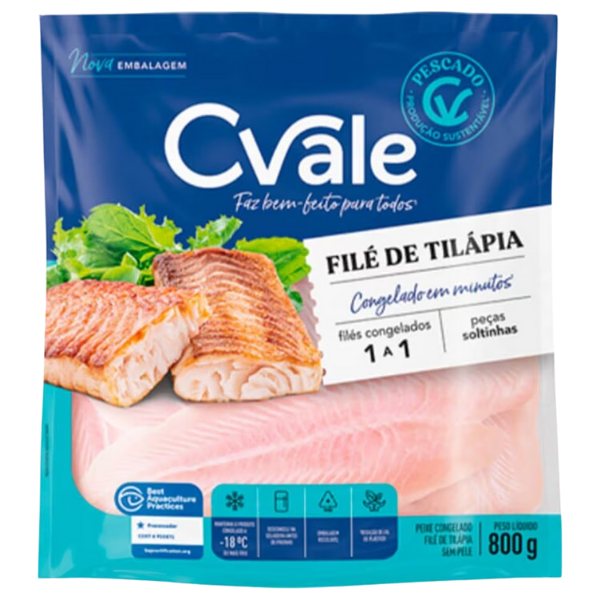 FILE DE TILAPIA VALEFISH PCT 800G CONG
