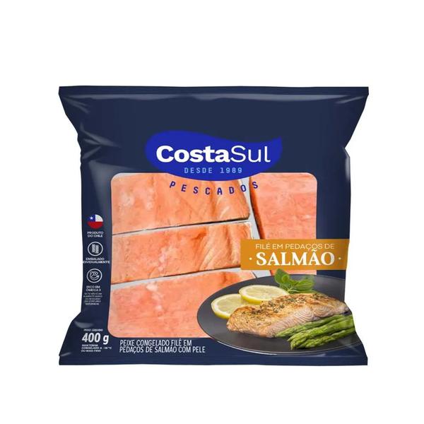 * Cp File Salmao Costa Sul 400g Pedacos Vacuo