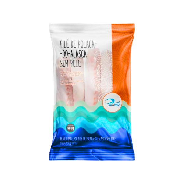 FILE POLACA ALASCA S PELE CONGELADO SEAPRO  500G