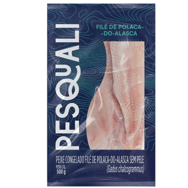 FILÉ DE PEIXE POLACA 500G SEM PELE CONG.